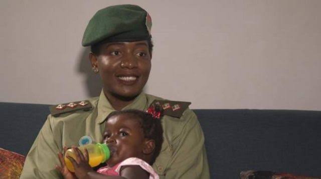 Zambian peacekeeper celebrated for adopting orphaned baby from Central African Republic