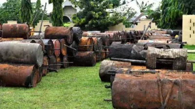 Navy Uncovers 10,000ltrs Of AGO During Warehouse Raid In Rivers