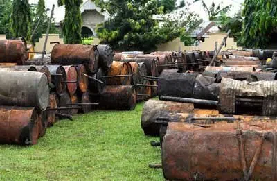Navy Uncovers 10,000ltrs Of AGO During Warehouse Raid In Rivers