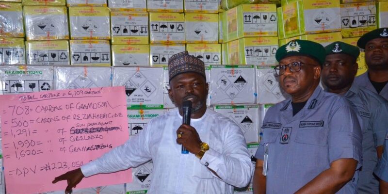 Kebbi Customs Seizes ₦223m Toxic Pesticides, Cannabis, 49 Rounds Of Ammunition